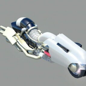 Sci Fi motorsykkel 3d-modell