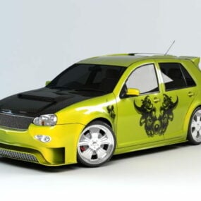Graffiti Car 3d model