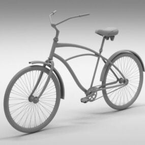 Modelo 3d de bicicleta retrô