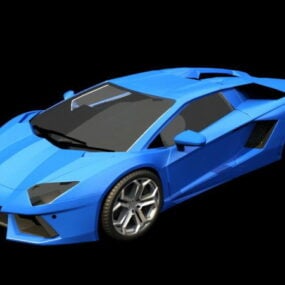 Model 3d animasi Lamborghini Aventador