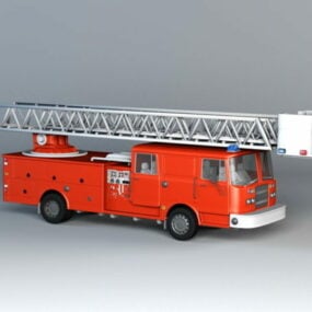 نموذج شاحنة إطفاء ثلاثية الأبعاد