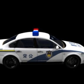 Chinese Police Car 3d model