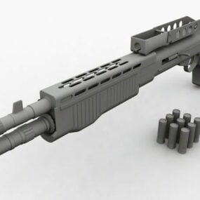Spas-12 Combat Shotgun 3d-model