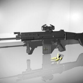 Fusil d'assaut Scar modèle 3D