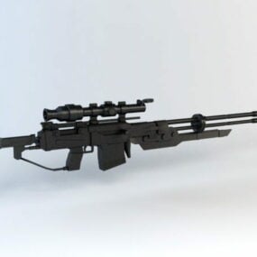 Fusil de sniper de science-fiction modèle 3D
