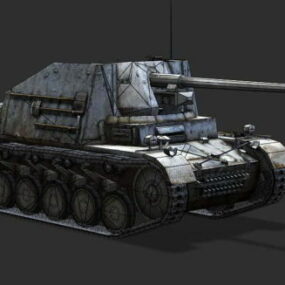 3D-Modell des deutschen Jagdpanzers Marder Ii
