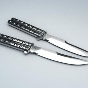نموذج سكين الفراشة ثلاثي الأبعاد