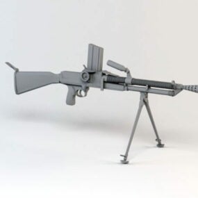 Zb 26 Light Machine Gun 3d model