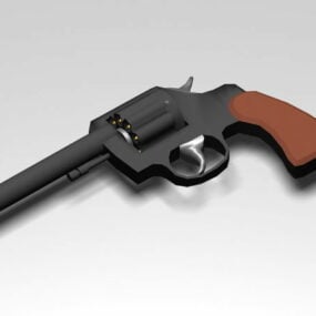 Modelo 3d do revólver Colt