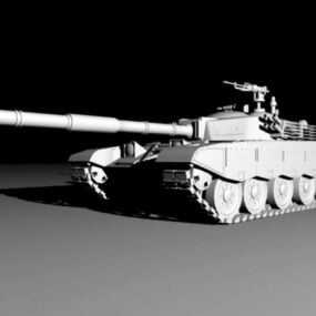 Animated Tank 3d model