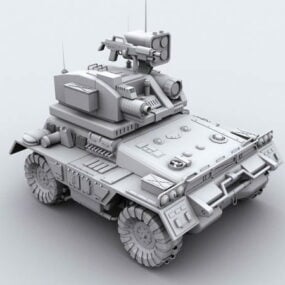 無人地上戦闘車両 3Dモデル