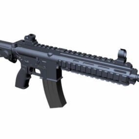 HK416 Rynnäkkökivääri 3D-malli