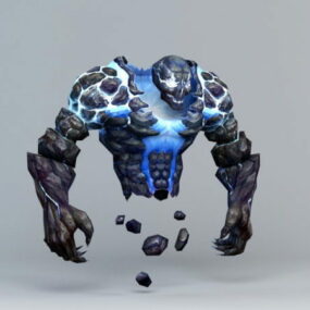 Thunder Elemental Creature 3d model