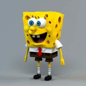 Model 3D Spongeboba Kanciastoportego