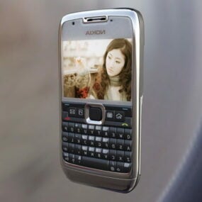 Nokia E71スマートフォン3Dモデル