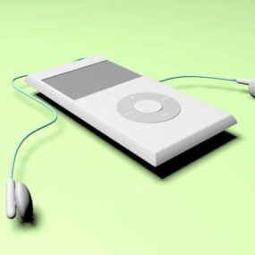 مشغل MP3 نموذج ثلاثي الأبعاد