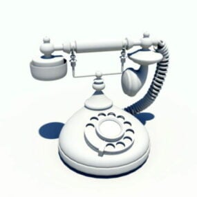 Modello 3d del telefono vintage