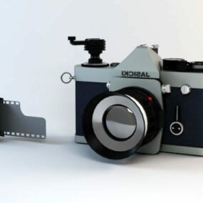 Estojo azul para câmera digital Ricoh Modelo 3d