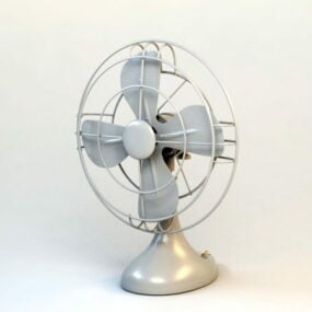 3d модель маленького настільного вентилятора
