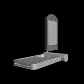 Roterande Flip Phone 3d-modell