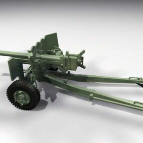 German Light Howitzer 3d model