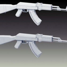 اسلحه تهاجمی Ak47 مدل سه بعدی