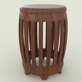 Chinese Style Stool 3d model