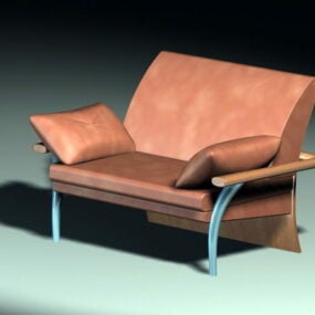 Tradycyjny model 3D fotela dwuosobowego