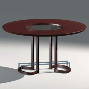 Round Accent Table 3d-modell