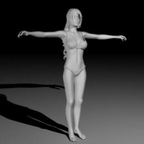 مدل سه بعدی شخصیت زن