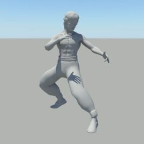 Model 3D Rig Bruce Lee