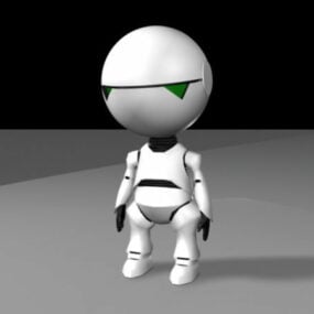Søt liten robot 3d-modell