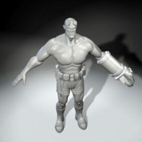 Hellboy τρισδιάστατο μοντέλο