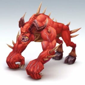 3D model Fire Demon Beast