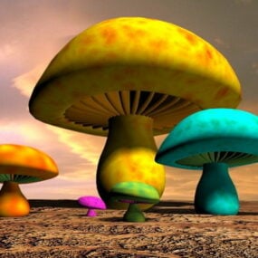 Fantasy Mushroom 3d model