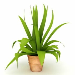 3д модель комнатного растения "Зеленый лист"