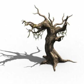 Viejo árbol muerto modelo 3d
