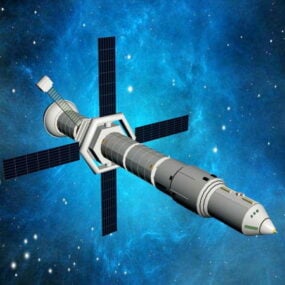 人造卫星3d模型