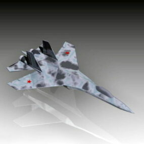 نموذج الطائرة المقاتلة Su-35 Flanker-e ثلاثية الأبعاد