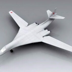 Bombardeiro de Blackjack Tu-160 Modelo 3D