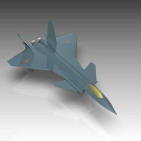 Chengdu J-20 Chinese gevechtsvliegtuigen 3D-model
