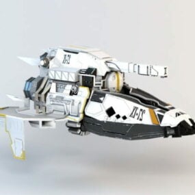 Науково-фантастична 3d модель штурмового корабля