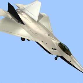 F-22 Stealth Tactical Fighter Aircraft 3d model