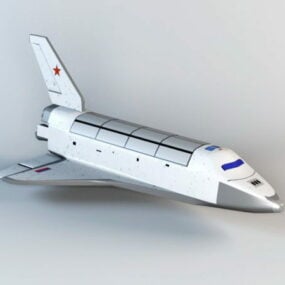 نموذج Scifi Mini Shuttle ثلاثي الأبعاد