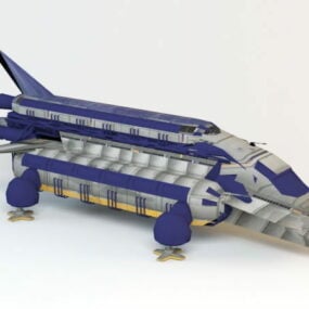 Cargo de transport de science-fiction modèle 3D