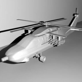 Armed Black Hawk 3d model