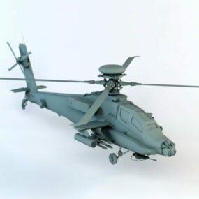 Military Attack Helicopter 3d model