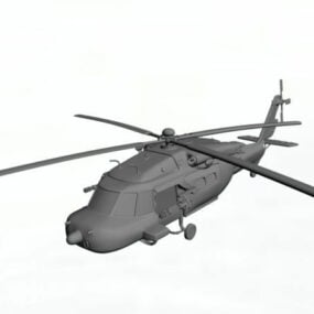 Mô hình 3d trực thăng Black Hawk