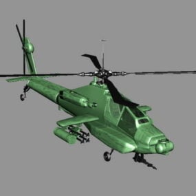 Mô hình 3d trực thăng Apache