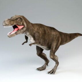 Tレックス恐竜低ポリ3Dモデル